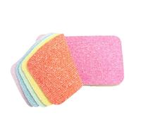 Generico Spugna in microfibra a strati | Spugne in microfibra pelabili | Detergente per cucina e bagno | Pulizia di ciotole, ciotole e pentole | Uso multiplo domestico
