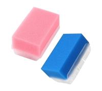 Generico Spugna per Massaggio Infantile 2 Pezzi Funzione di Massaggio e Asciugatura Rapida in Plastica e Spugna per Bagno del Ragazzo Ragazza Colore Casuale