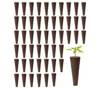 Generico Spugne per la Crescita - di Ricambio a Cono - 50 Pezzi di Spugne per Piante da Semina,per Clonazione Germinazione Coltivazione Giardino e Composizioni Floreali