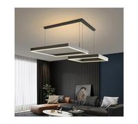 Generico - Square Alluminio Soggiorno Lampadario Tavolo da Pranzo Isola Casa Decorazioni Compatible with Interni LED Illuminazione a Sospensione Personale,per la Scala d'ingresso