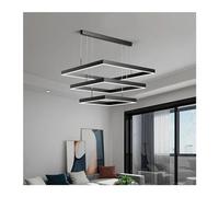 Generico - Square Alluminio Soggiorno Lampadario Tavolo da Pranzo Isola Casa Decorazioni Compatible with Interni LED Illuminazione a Sospensione Personale,per la Scala d'ingresso