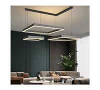 Generico - Square Alluminio Soggiorno Lampadario Tavolo da Pranzo Isola Casa Decorazioni Compatible with Interni LED Illuminazione a Sospensione Personale,per la Scala d'ingresso