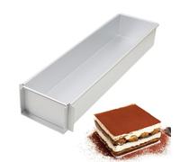 Generico Square Mousse Cake Mold - Non-Stick Aluminum Baking Pan | Cake Model Rectangle Baking Pan for Party Wedding Birthday Celebration Homemade Special Occasions Cheesecake Mousse Chiffon