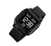 Generico Square Running Digital Watch | Sport Watches For Men | Water-Resistant LED Display Backlight For Outdoor Adventures Running Fitness Diving Training Daily Work Travel