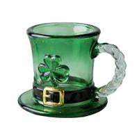 Generico St Patricks Day Coffee Mug | 11oz Drink Container - Green Gradient Beer Mug - For Juice Milk Drinks Bar Restaurant Office Family Gatherings College Students Study Dining Room Kitchen Hotel
