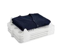 Generico Stackable Clothing Racks - Five Piece Interlocking Shirt Folding Boards And Dividers | Lazy Fold Space Saving Wardrobe Organizer For T Shirts Jeans Sweaters