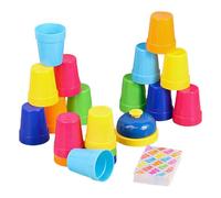 Generico Stacking Cups Bath Toy | 5.6x4.8cm Educational Thinking Game | Nesting Toys For Kids | Speed Training Sports Stacking Cupss Fors Party Challenge & Competition Travel Games, 18 Pcs Set