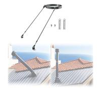 Generico Staffa di Fissaggio per Tubo di Scarico per Ventilazione da 10,3" per Locale Caldaia e Tetto di Ville, Supporto Antivento per Tetto per Tubo Camino, Compatibile con diametri da 6 a 13"