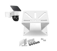 Generico Staffa di montaggio in metallo per Eufy SoloCam S340 Stainles Supporto in acciaio Montaggio a parete Staffa angolare 270 ° grandangolare