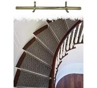 Generico Staffa Regolabile per tappeti e Moquette, ferramenta in Ottone per Scale, Supporti per tappeti e Moquette per Uso Domestico, Ufficio e Commerciale, Eleganti Accessori per Scale per Un arreda