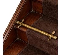 Generico Staffa Regolabile per tappeti e Scale, in Ottone Anticato, per Fissare saldamente i tappeti e Le Scale. Aste Resistenti ed Eleganti per la Decorazione della casa.