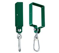 Generico Staffe Oscillanti per Carichi Pesanti - Ganci in Metallo da 2 Pezzi, Hardware per Travi in Legno, Supporto A Soffitto per Portico | Porta della Camera da Patio Cortile Pa