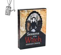 Generico Stagioni della Strega Oracolo di Samhain - Mazzo tascabile per principianti con collana - Guida incantevole, facile da usare