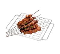 Generico Stainless Steel BBQ Grill Rack - Stainless Steel Grill with Handle | Barbecue Grills Grates | Roasting Grates StainlessSteel BBQ Cooking Rack | Stainlesssteel Grills Grate Cooking Grate