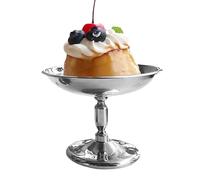 Generico Stainless Steel Dessert Bowl, Ice Cream Goblet, Pressure Rust-Resistant Finish, Elegant Snack Presentation, Home Party Buffet Use, 7.8x9.8cm/3.07x3.86 Inches, Silver, 1 Piece, 97g