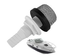 Generico Stainless Steel Filter, Marine Aerator Inlet Strainer, 5cm Compact Filter with Mesh Guard, Resistant Steel Screen, Air Pump Filterr with Fine Mesh, Aerator Filterr for Fish Tank Boat