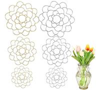 Generico Stainless Steel Floral Grid Organizer, 2025 New Flower Arrangement Holder, Flower Arrangement Holder for Vase Floral Stems Bouquets(6pcsmix)