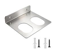 Generico Stainless Steel Hammer Rack - Double Slots Shelf, Strong Tool Holder for Organizing, Workshop Outdoor Gear, Studio Shed Tool with Screws, Holding Device for Equipment Arrangement