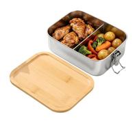 Generico Stainless Steel Lunch Box - 850ml Leakproof Lunch Box with Divider