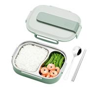Generico Stainless Steel Lunch Box for Kids, 3-Compartment Leakproof Lunch Box, Durable Kitchen and Dining Storage for Sports, Summer Picnic, Sea Trips, Outdoor Travel, Camping, and Daily Meals