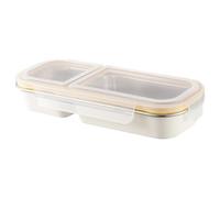 Generico Stainless Steel Lunch Box - Portable Metal Snack Container with Lid | Durable Food Storage Organizer for Children Teen School Workplace Meal Prep Travel Fridge Pantry Camping Picnic