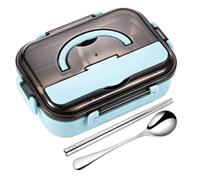 Generico Stainless Steel Lunch Container - 1000ml Divided Leakproof Box