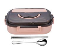 Generico Stainless Steel Lunch Container - 1000ml Divided Leakproof Box