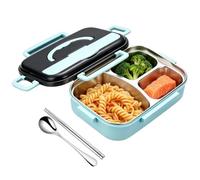 Generico Stainless Steel Lunch Container, Leakproof Box, Divided Food Box