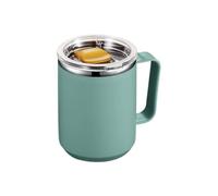 Generico Stainless Steel Mug with Handle, Modern Insulated Metal Coffee Cup, 3.35x4.53x2.99 inches Compact Portable Reusable Water Cup, Ideal for Camping Homes Work and Outdoors