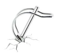 Generico Stainless Steel Safety Pins - Quick-Release Locking Pins | Trailer SafetyPin | Stainless Steel Coupler SafetyPins | Heavy Duty Hitch Pin Clips Trailer LockPin Linch | Coupler Pin Clips