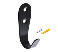 Generico Stainless Steel Wall Hooks - Wall Mount Hanger Hooks for Clothes | Heavy Duty Peg for Kitchen, Bathroom, Toilet, Living Room, Ceramic Tile, Towel, Key, Coat, Bag, Hat, Black White