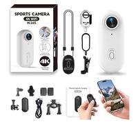 Generico Stallion Frames Body Camera, Stallion Frames 4k Mini Handsfree Bodycam, 2025 Wearable Video Sports 1080p Cameras, For sports, cycling, traveling, etc. (4K,White standard)