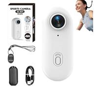 Generico Stallion Frames Body Camera, Stallionframes 4k Mini Handsfree Bodycam, HD 1080p/4k Pocket Action Cam with Waterproof Case、Bracket for Cycling, Travel, Pet, Photography (White-Reduced,1080P)