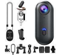 Generico Stallion Frames Body Camera, Stallionframes 4K Mini Handsfree Bodycam, Stallionframes Camera Wearable Magnetic Body Cameras with Audio & Video Recording, for Bike Riding, Pets (1080P Black)