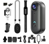 Generico Stallion Frames Body Camera, Stallionframes 4K Mini Handsfree Bodycam, Thumb-Sized 4K/1080P HD with 30M Waterproof Case, Magnetic Clip for Cycling, Diving & Pet Adventures (Black,4K)