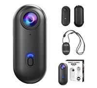 Generico Stallion Frames Body Camera, Stallionframes Wearable Magnetic Body Camera, with Waterproof Case, Audio & Video Recording, for Cycling, Diving, Pet, Vlogging (Black,1080P,Standard)