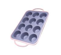 Generico Stampa Per Muffin In Silicone | 12 Formine Antiaderenti Riutilizzabili,Teglia Per Muffin In Silicone Da Forno,Per Uova Pane Torta Cheesecake Crostata Forno E Air Fryer
