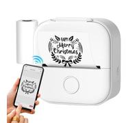Generico Stampa Wireless Mobile - Stampanti Per Adesivi Piccoli, Stampante Termica Tascabile Senza Inchiostro Bt Stampe Termiche Tascabili | Stampante Mini Tasche Con Carta Da Stampa Per Note Di