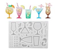 Genérico Stampi In Resina Per Progetti Di Agitazione E Movimento | Strumento Di Stampo In Silicone,Stampo Per Bicchiere Da Cocktail - Per Versare Resina Epoxy, Fare Ciondoli, Artigianato E