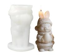 Generico Stampo 3D Coniglio in Silicone - Riutilizzabile e Facile Sformatura,Stampo in Silicio per Pasquale,per Decorazione Casa Aromaterapia Sapone Compleanno Ufficio Scrivania