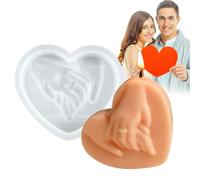 Generico Stampo a Forma di Cuore in Silicone,in Silicone a Forma di Cuore | per Realizzare a di d'Amore | Regalo Romantico di San Facile da sformare, Forniture multifunzionali per l'artigianato Fai