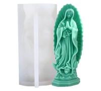 Generico Stampo Beata Vergine Maria | Stampi per scultura in silicone Mary per argilla,Stampo per candele per cubetti di ghiaccio in silicone per decorazioni per torte