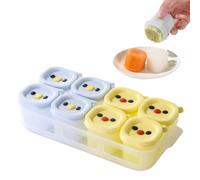 Generico Stampo da Conre per Alimenti Infantili,50 ml x 8 Cavità Di Egg Tart Con Coperchio | Vassoi Conre 7 Scomparti con Coperchio per Cibo - Per Latte Materno, Zuppa, e Puree