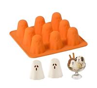 Generico Stampo Fantasma in Silicone per Cioccolato E Dolciumi - Stampo 3D Halloween Antiaderente per Caramelle Gommose, Gelatina, Cubetti di Ghiaccio, Facile da Sformare