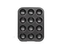 Generico Stampo for madeleine da 6/12 slot, in acciaio al carbonio for alimenti, for torte, teglia da forno, utensili da cucina, accessori, utensili(12 slots)