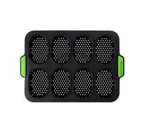 Generico Stampo For Panini For Hamburger, For Plumcake In Silicone, Teglia For For, Vassoio For Sandwich(8cups oval)