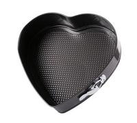 Generico Stampo for torta a forma di cuore da 6 pezzi, strumento di cottura in acciaio al carbonio for teglia for torta antiaderente resistente al calore(Set 2(20+22+24cm))