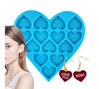 Generico Stampo in Resina a Forma di Cuore - Silicone Trasparente, Forma di, Gioielli Artigianali | Ciondolo Romantico Che Fa Fai da Te Affascinante Regalo di San Idea Regalo Creativa Fatta