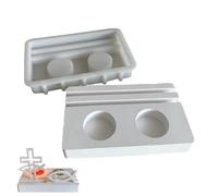 Generico Stampo in Silicone A Croce - Stampo A Croce per Resina, per Cioccolato E 3D | Stampoo Epossidico per Decorazioni da Scrivania, Ornamenti A Forma di Pesce, per Artigianato,