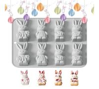 Generico Stampo in Silicone Pasqua | Stampo Resistente al Calore a Forma di Coniglio - in Silicone per Cioccolato,per Torte, Biscotti, Dolci, Caramelle, Sapone, Craft